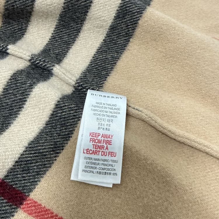 버버리키즈 후드 케이프 판초--7