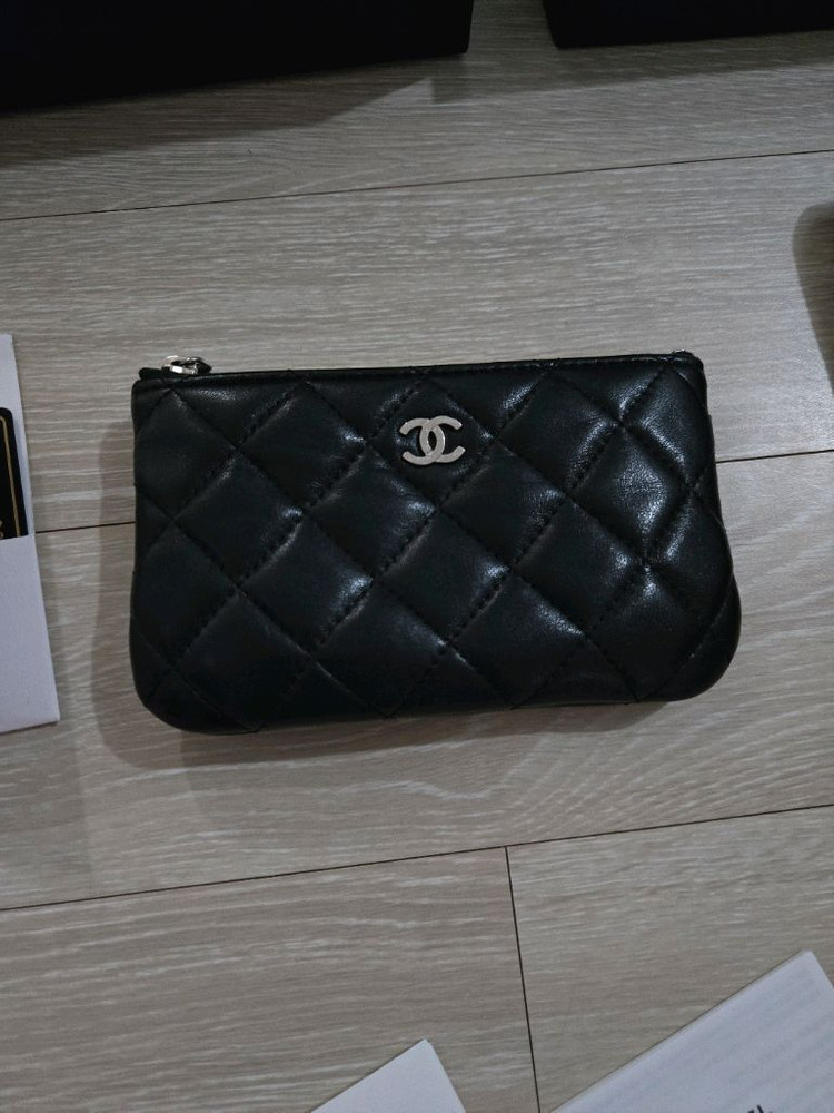 샤넬 미니클러치 지갑 정품--1