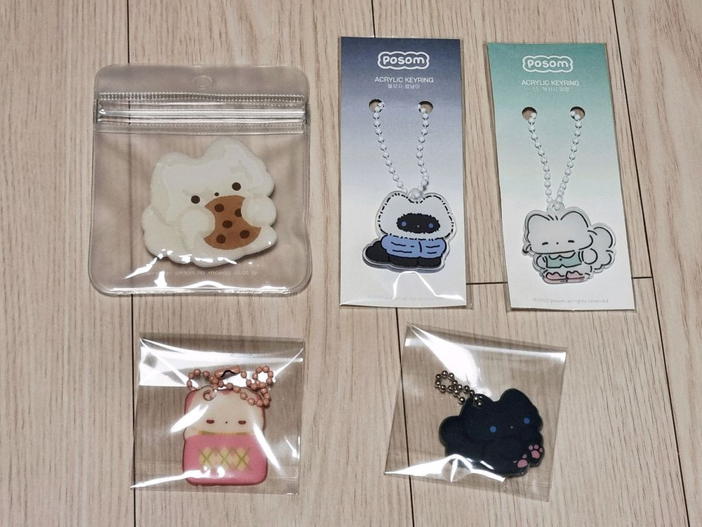 포솜님 말랑키링, 아크릴키링, 그립톡 새상품 이미지