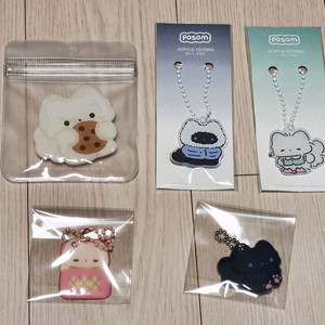 포솜님 말랑키링, 아크릴키링, 그립톡 새상품 이미지