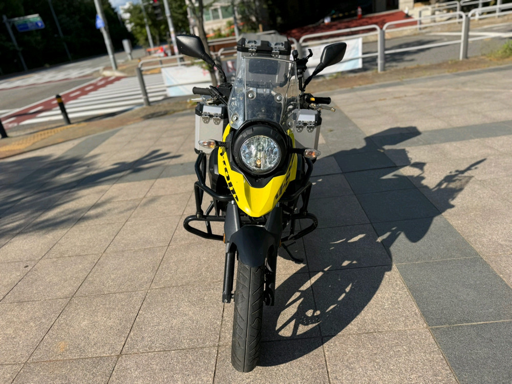 스즈키 브이스트롬250 18년식 짧은키로수 팝니다--6