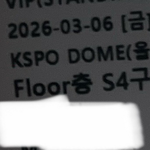 라이즈 콘서트 VIP석S4 400번대 티켓 이미지