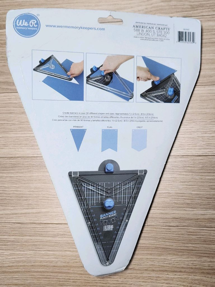 We R Memory Keepers 배너 가랜드 펀치 보드--1