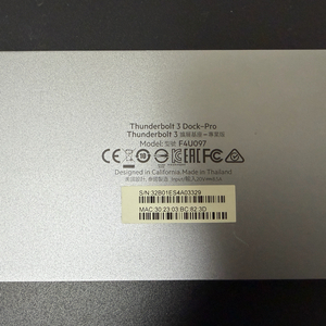 벨킨 도킹스테이션 썬더볼트3 F4U097