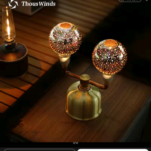 사우스윈즈 ThousWinds 캠핑 가스 램프 야외 주변 내열 유리 촛불 랜턴 야간 조명 가스 램프 이미지