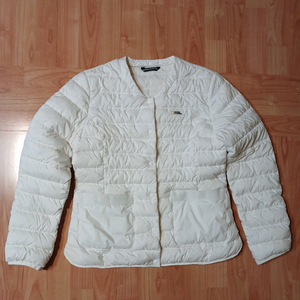 내셔널지오그래픽 여성 아이보리 경량패딩 자켓 점퍼 사이즈 S 90