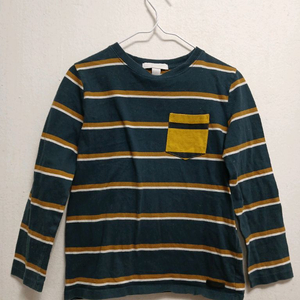버버리 키즈 스트라이프 긴팔 티셔츠 사이즈 6y 116cm 이미지