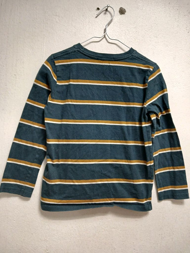 버버리 키즈 스트라이프 긴팔 티셔츠 사이즈 6y 116cm 이미지