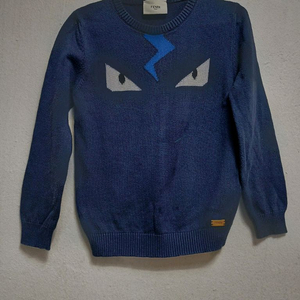 펜디 FENDI 키즈 몬스터 눈 니트 티셔츠 사이즈 4A