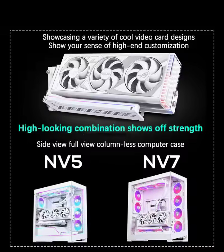 PHANTEKS GPUKT 4.0 ARGB 회전식 비디오 카드 라이저 키트-블랙--7