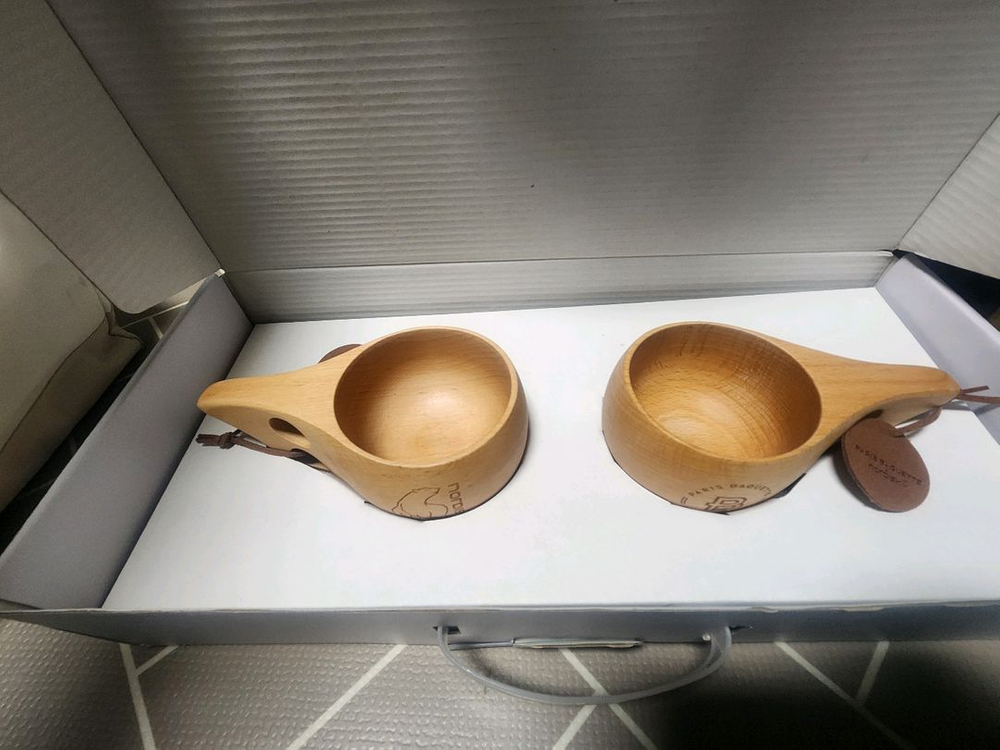 노르디스크x파리바게트 캠핑 컵 도마 셋트--1