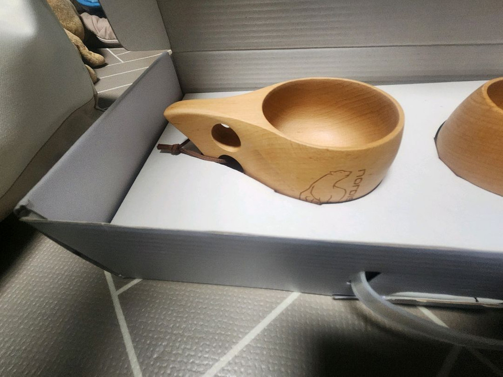 노르디스크x파리바게트 캠핑 컵 도마 셋트--2