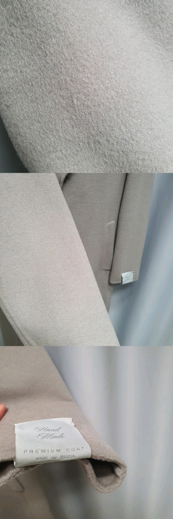 지오지아 코트 프리미엄 핸드메이드 울 자켓--4