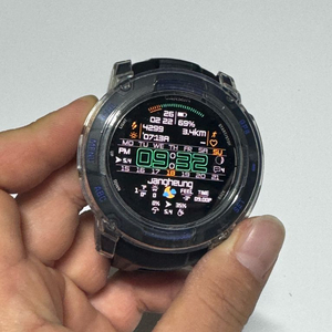 가민 인스팅트3 아몰레드 슈퍼노바 블랙/블루볼트, 50mm 이미지