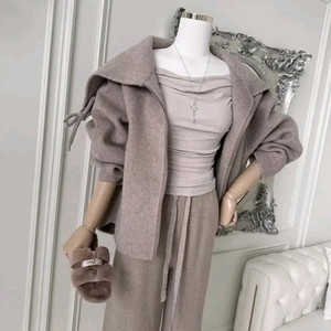 세일러 카라 집업 루즈핏 코트 (라멜로즈 블리스민)