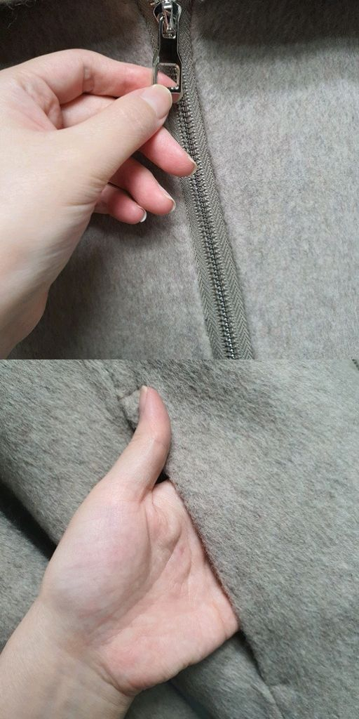 세일러 카라 집업 루즈핏 코트 (라멜로즈 블리스민)--6