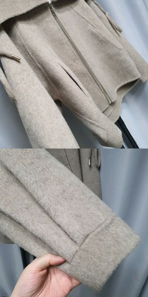 세일러 카라 집업 루즈핏 코트 (라멜로즈 블리스민)--7