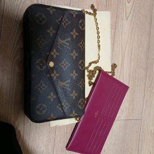 정품 루이비통 펠리시 클러치백