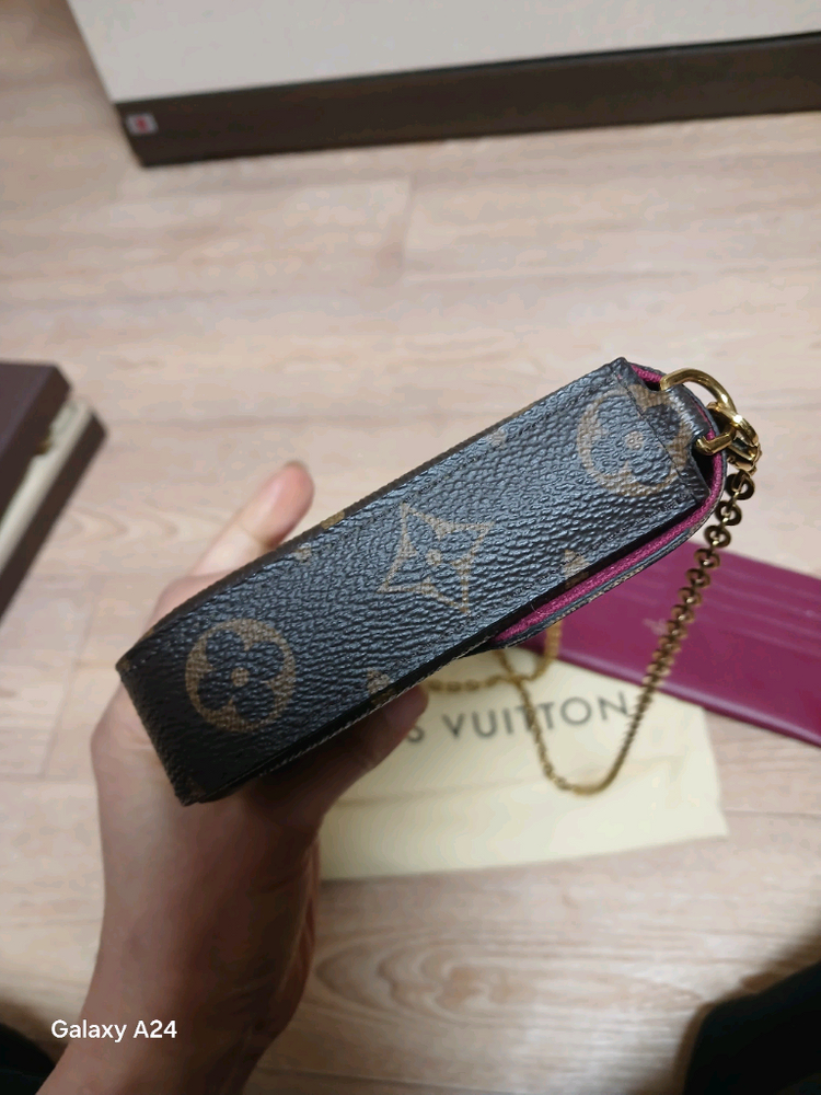 정품 루이비통 펠리시 클러치백--4