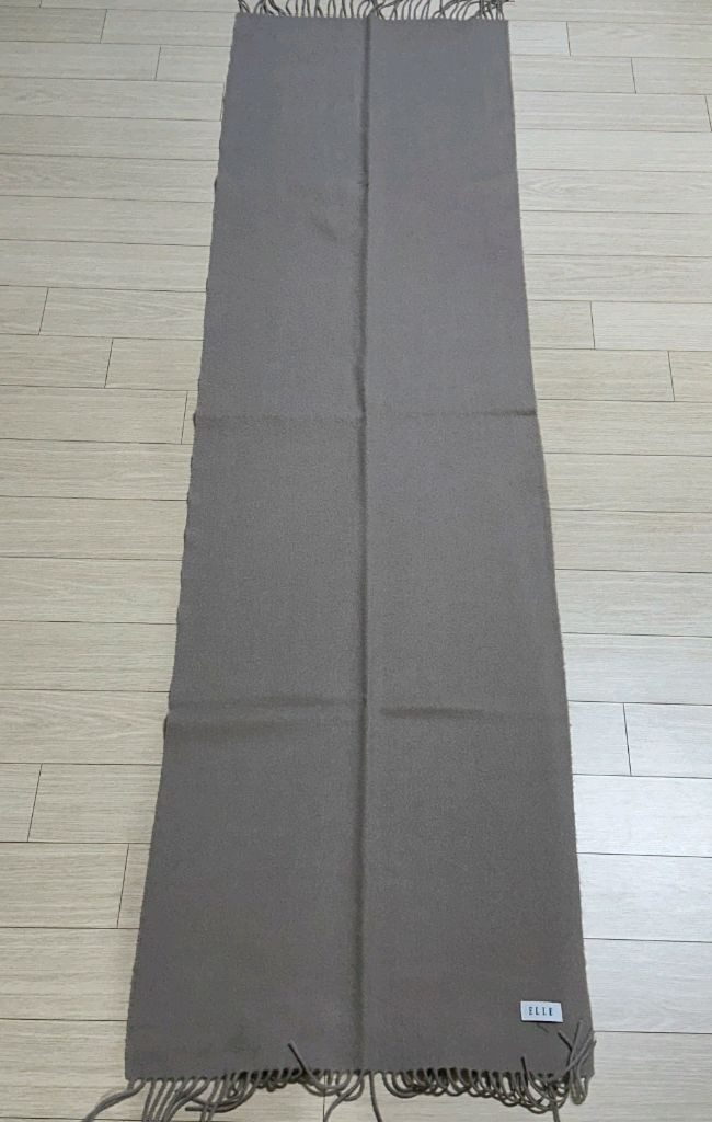 ELLE 엘르 브라운 머플러--3