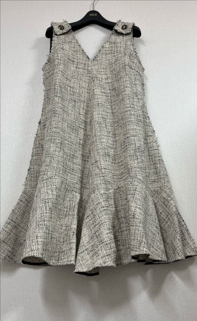 [새상품]한섬90% 마인 트위드 원피스--1