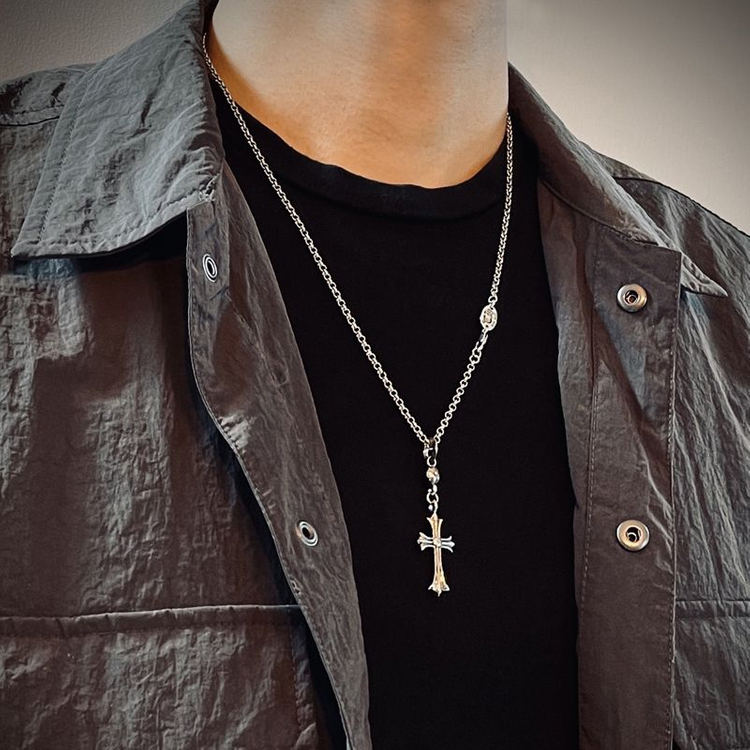 크롬하츠 십자가 목걸이--6