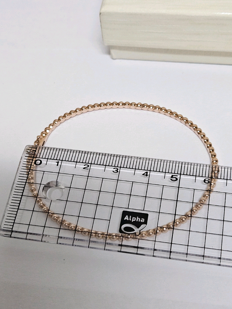 14k 팔찌 17사이즈--1