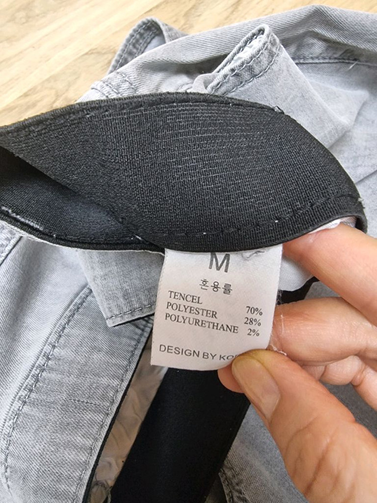 여름용 청바지 그레이 데님진 27 이미지