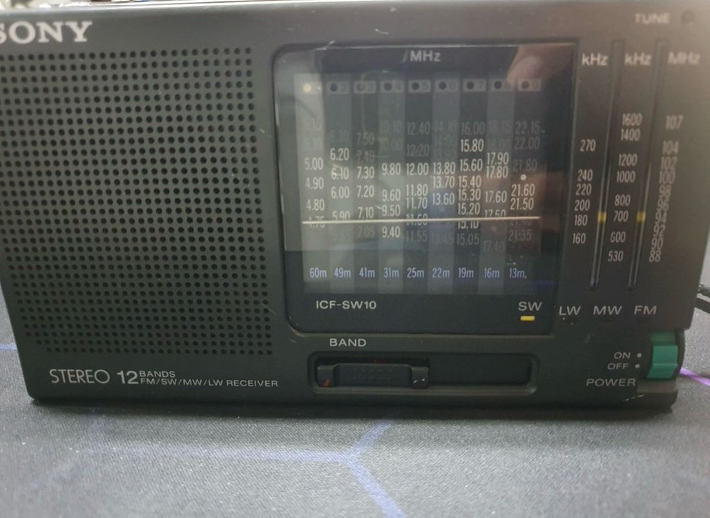 소니 sony 12밴드 단파라디오 빈티지 스테레오 라디오 이미지