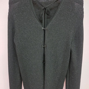 블랙 니트 가디건 55