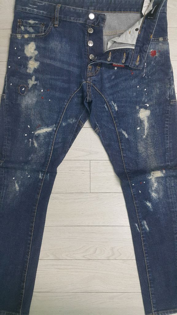 [정품] 디스퀘어드2(사방스판) 레드탭 타이티 바이커진 34인치(No.746)이태리판!--2