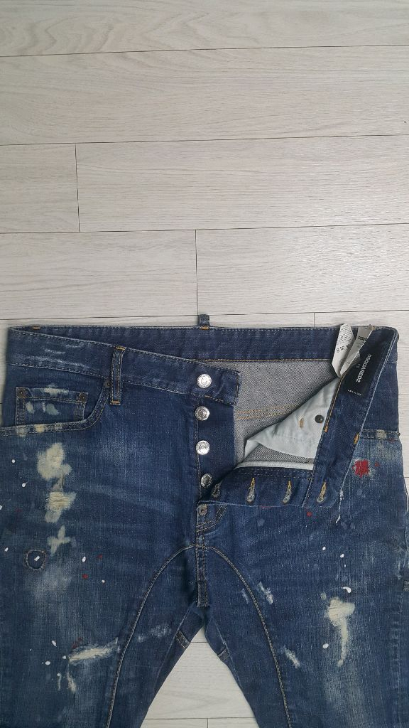 [정품] 디스퀘어드2(사방스판) 레드탭 타이티 바이커진 34인치(No.746)이태리판!--4