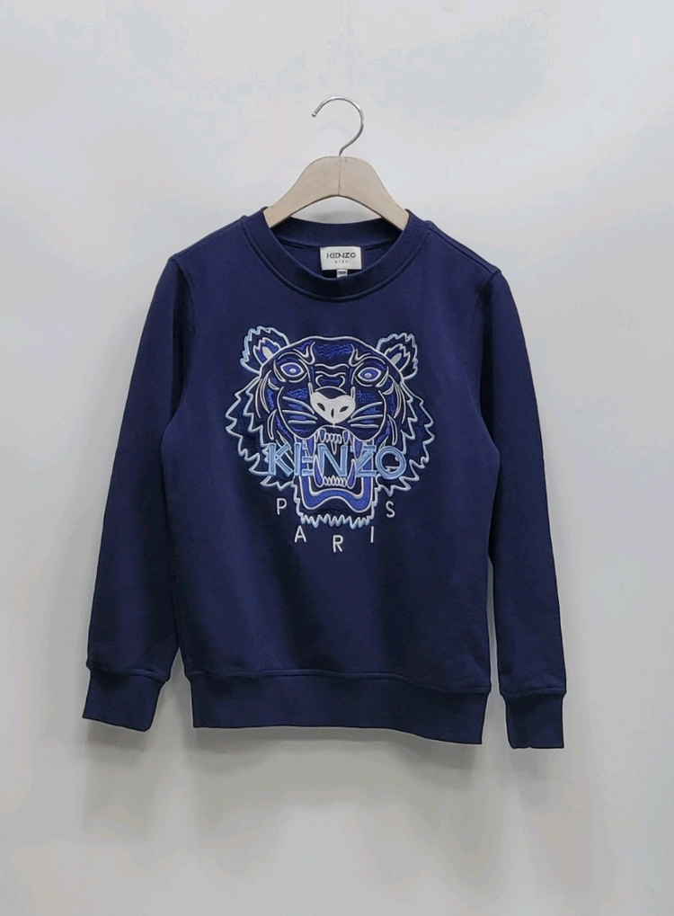 KENZO 22FW 겐조 키즈 타이거 맨투맨 / 아동 10A (140) 네이비 이미지