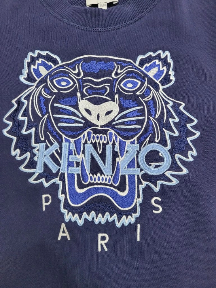 KENZO 22FW 겐조 키즈 타이거 맨투맨 / 아동 10A (140) 네이비 이미지
