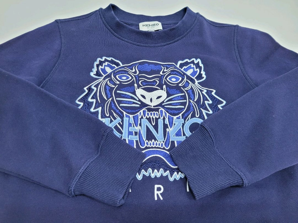 KENZO 22FW 겐조 키즈 타이거 맨투맨 / 아동 10A (140) 네이비 이미지