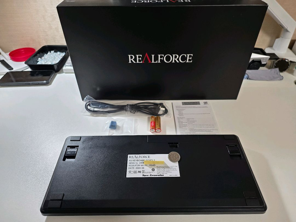 리얼포스R3 TKL 저소음 토프레 무접점 풀윤활 30g 유, 무선 키보드--1