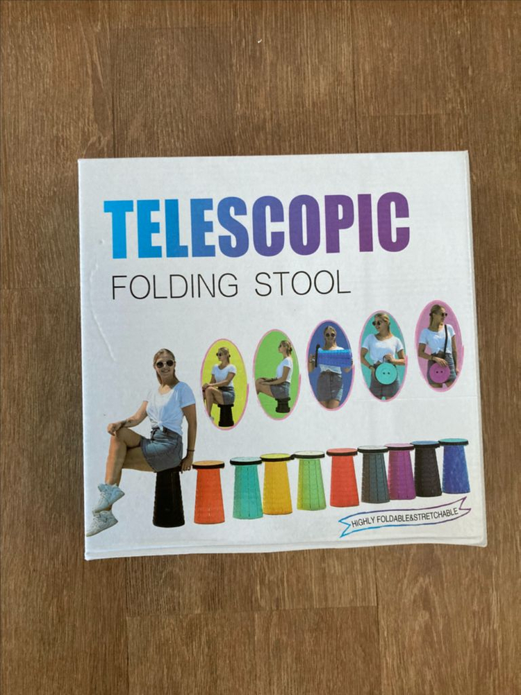 [새상품] 휴대용 아코디언 캠핑 낚시 스툴 야외용 접이식 의자(빨간색)--3