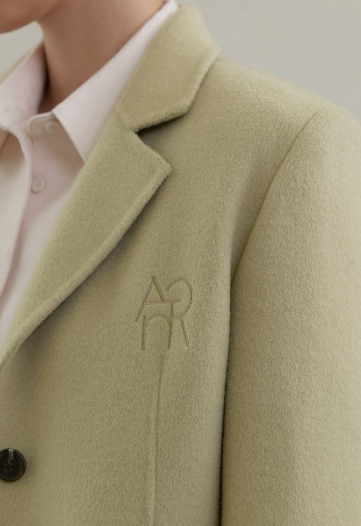 블랙 S)아뜰리에나인 울70 핸드메이드 코트--4