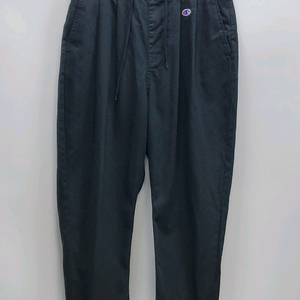 챔피온 코튼 트윌 루즈핏 배기 밴딩 팬츠 / 남 L 블랙