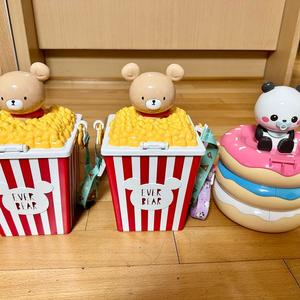 에버랜드 팝콘통 곰돌이 & 팬더