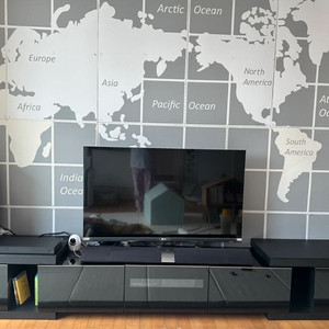 블랙 흑경 TV 거실장