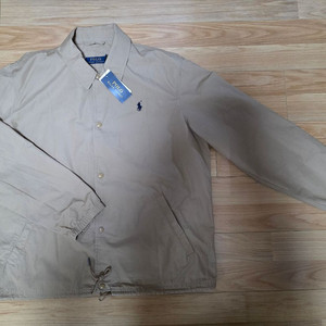 폴로 포플린 코튼 코치자켓 (베이지, XL, 새상품)