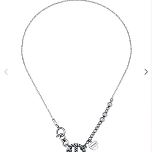 실버 체인 목걸이 센티멍 no.310 move ball necklace