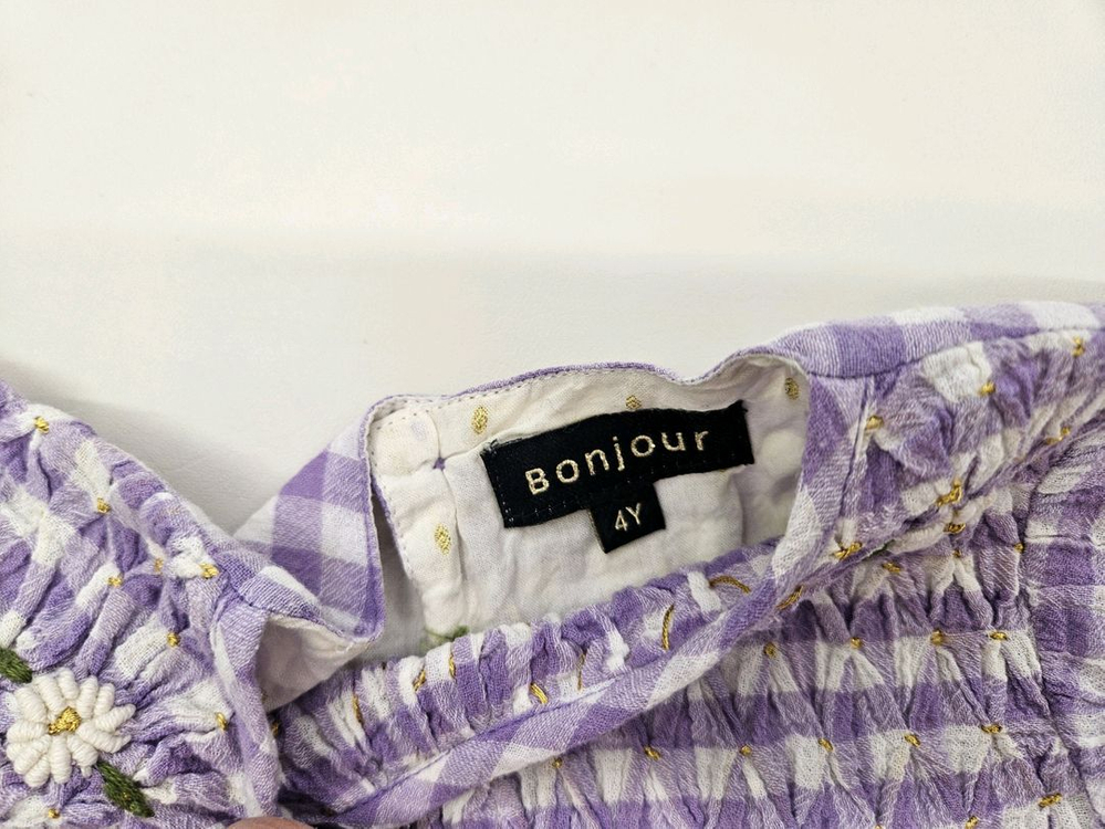 봉주르다이어리 보라 블라우스 4Y--3