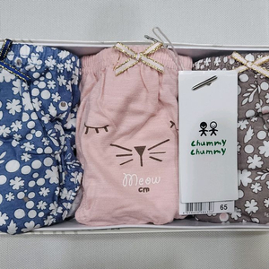 첨이첨이 여아삼각팬티 65호 3매입 1박스 새상품