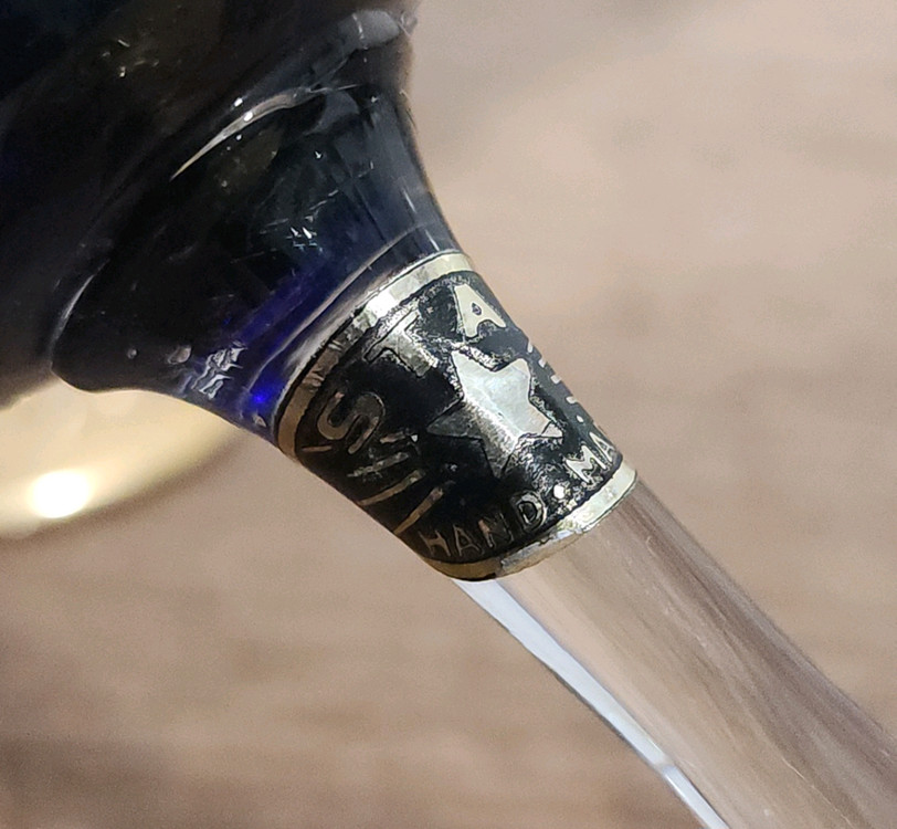 핸드메이드 예쁜 글래스 잔 2피스.--3