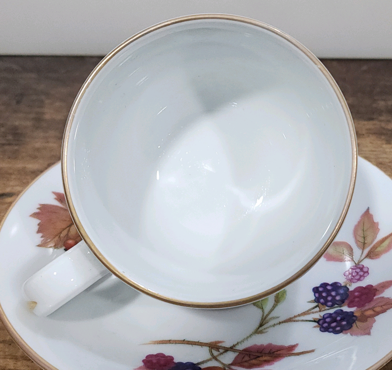 영국 로얄워스터 이브샴 커피잔.--2