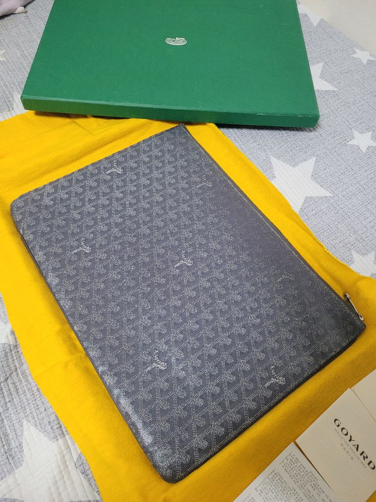 고야드 GM 세나 클러치 스폐셜컬러 그레이--3