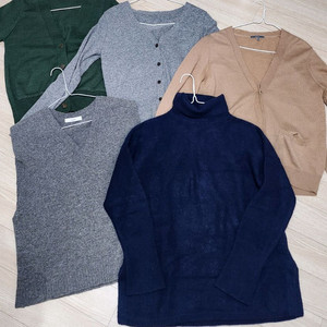 여성 니트.가디건.조끼일괄12000원.클럽모나코 캐시미어100프로니트포함