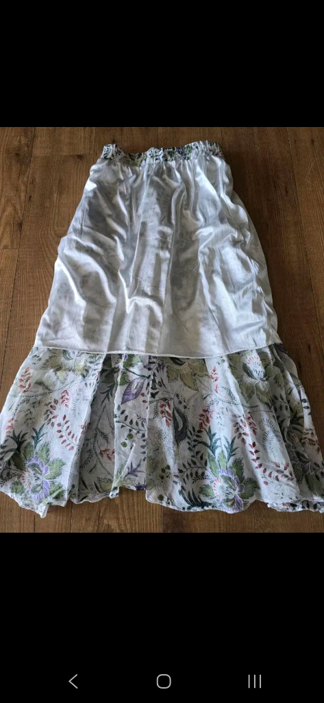 프리) 새 옷/더이스트샵 리본 밴딩 롱 스커트--2